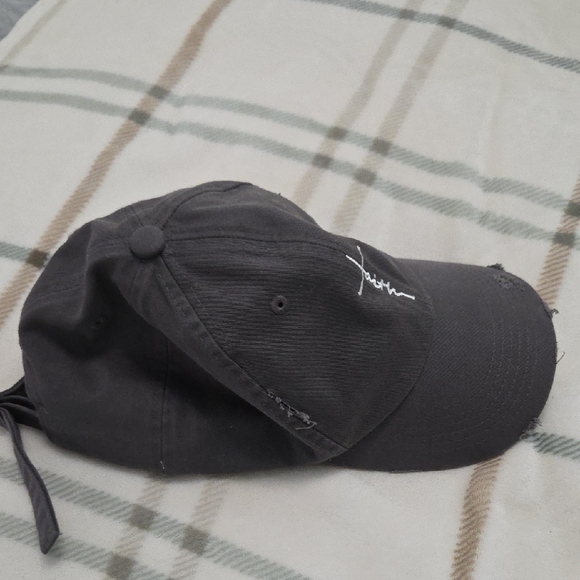 Gray Distressed Cap - Picture 3 of 3